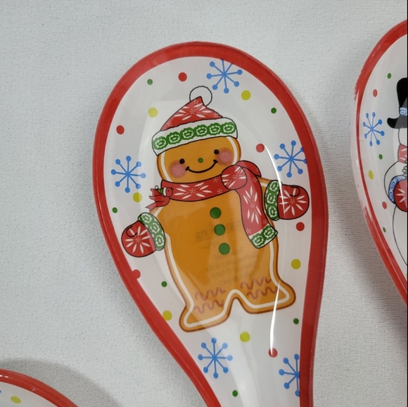 (4) Temp-Tations By Tara Holiday Spoon Rest - Picture 3 of 16